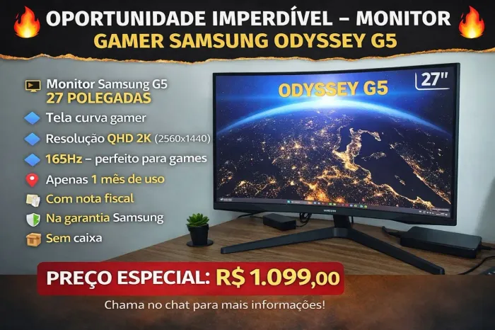 Monitor G5 Samsung 2k qhd