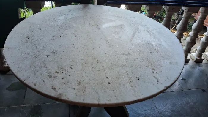 Tampo de mesa granito redondo 