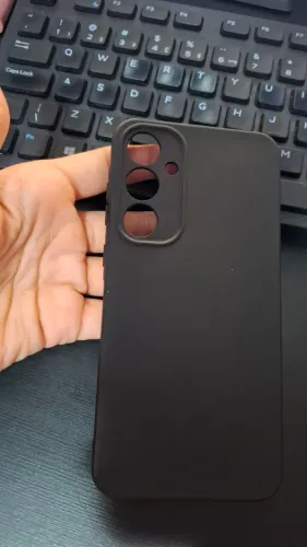 Capinha Samsung Galaxy A55 Preta - Usada Apenas 3 Dias (Praticamente Nova)