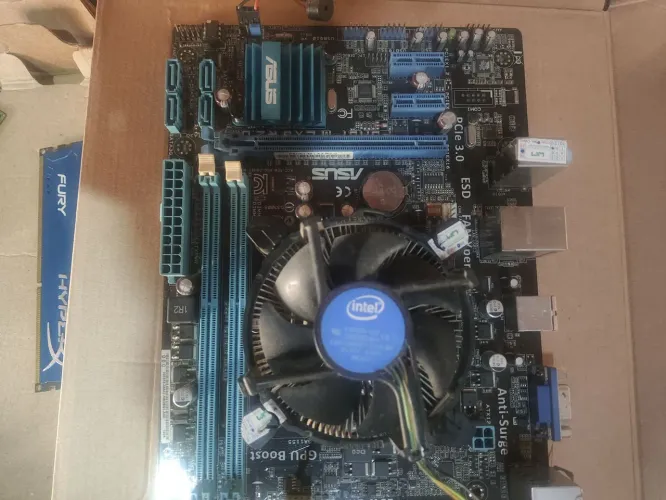 Kit placa mãe 1155 com processador e 12gb de ram