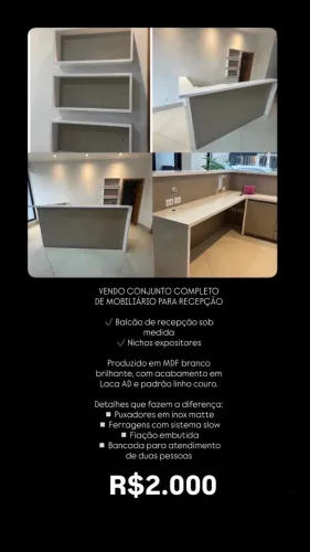 ? Mobiliário Planejado para Recepção / Escritório