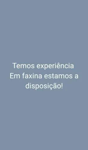 Nós fazemos faxina com qualidade e amor