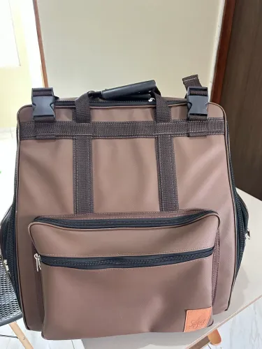 Capa Case Acordeon, Sanfona 120 Baixos Couro Pelúcia