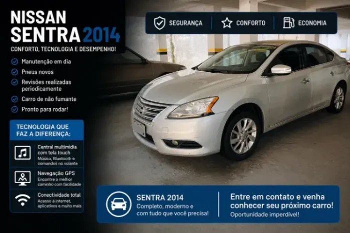 Nissan Sentra S 2.0/ 2.0 Flex Fuel 16V Mec. 2014