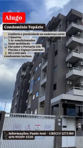 Apartamento para Locação  Condomínio Topázio