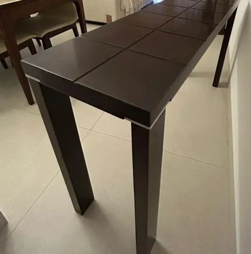 Rack de madeira Imbuia líder interiores 