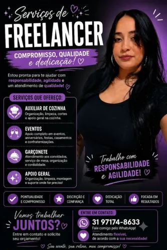 Faço freelancer