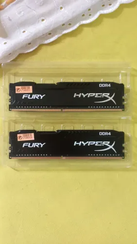 Memória RAM 2x4gb 2400mhz DDR4 HyperX Fury