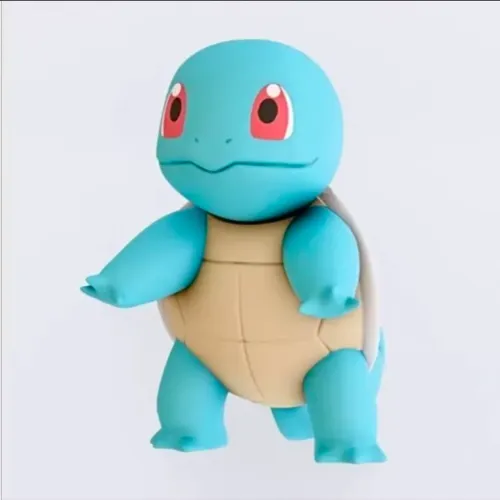 Pokémon Squirtle em tamanho Real - 50 cm De Altura - Impressão 3d