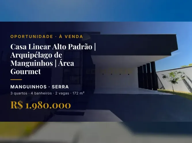 Oportunidade em Manguinhos: Casa Linear com Área Gourmet