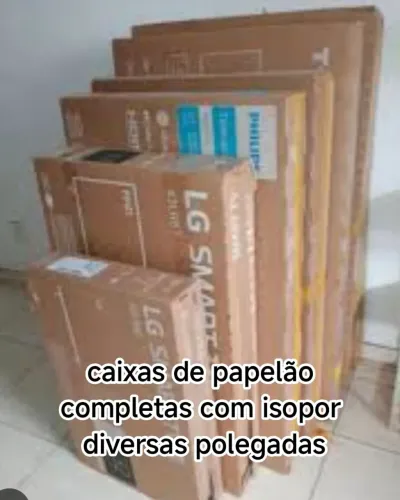 Caixa de tv com isopor