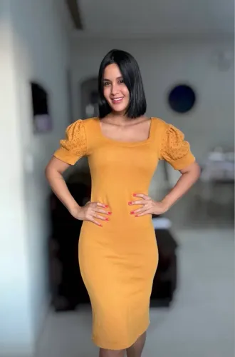 Vestido Tricot modal TAM único