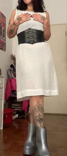 Vestido tipo Túnica branca