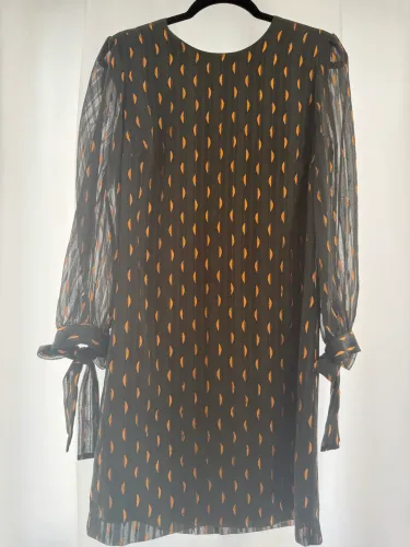 vestido banana republic verde com estampa cobre |