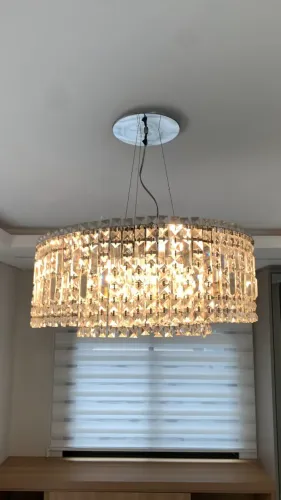 Lustre de Cristal LEGÍTIMO (não acrílico) - Alto Padrão | Oportunidade