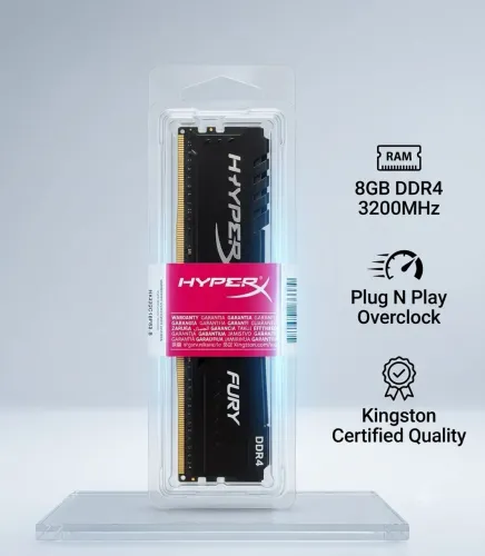 [ORIGINAL LACRADO] MEMÓRIA RAM DDR4 HYPER X FURY | 8GB | 3200mhz | CL16