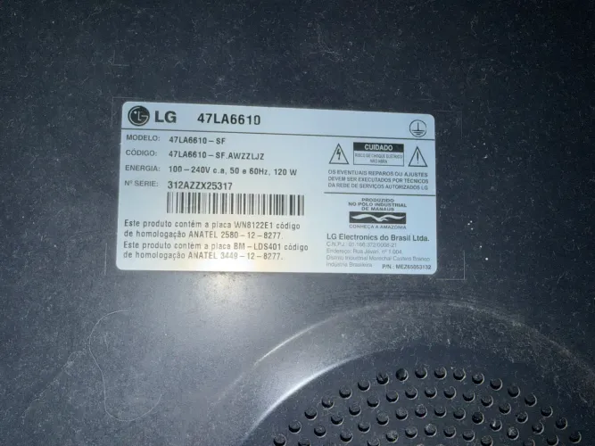Smart TV LG 47? LED 3D Full HD (Modelo 47LA6610)