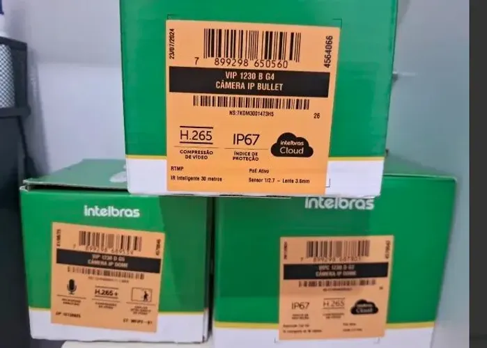 Super Promoção 3 Câmeras IP Intelbras novas na caixa