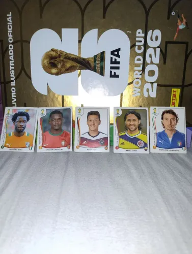 5 figurinhas de 2014 - INCLUINDO MESUT OZIL CAMPEÃO DA COPA 