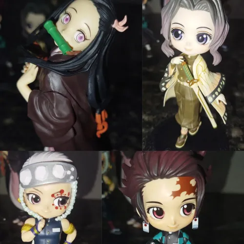 Lote 4 Action Figure Demon Slayer/Kimetsu no yaiba