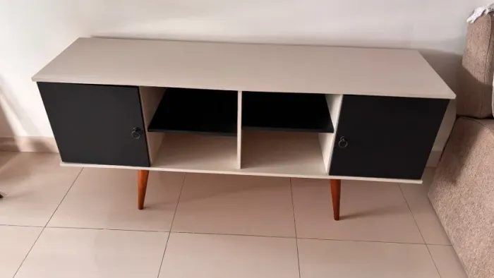 Rack Patrimar Estrela para TV's com 4 Nichos em MDP/MDF  