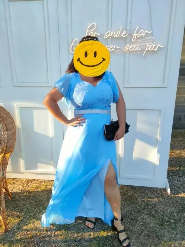Vestido de festa Azul serenity