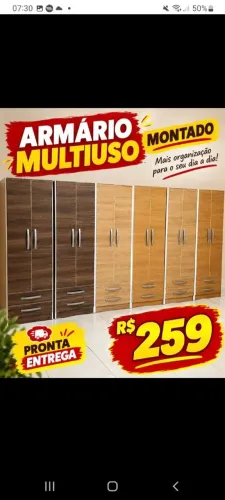 Armário multiuso novo montado
