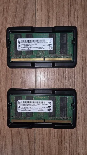 Memória RAM, 16 GB (2 pentes de 8 GB). DDR4, 2133Mhz