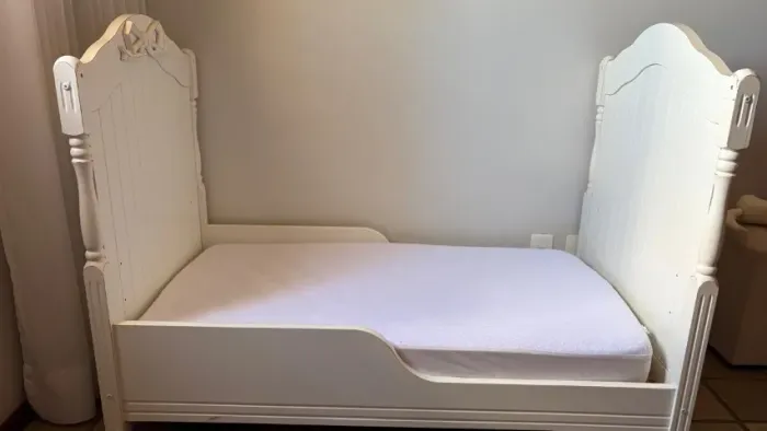 Berço Cama Tulipa Baby Estilo Provençal + Colchão