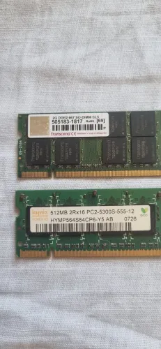 Vendo memória ram DDR2 para notebook