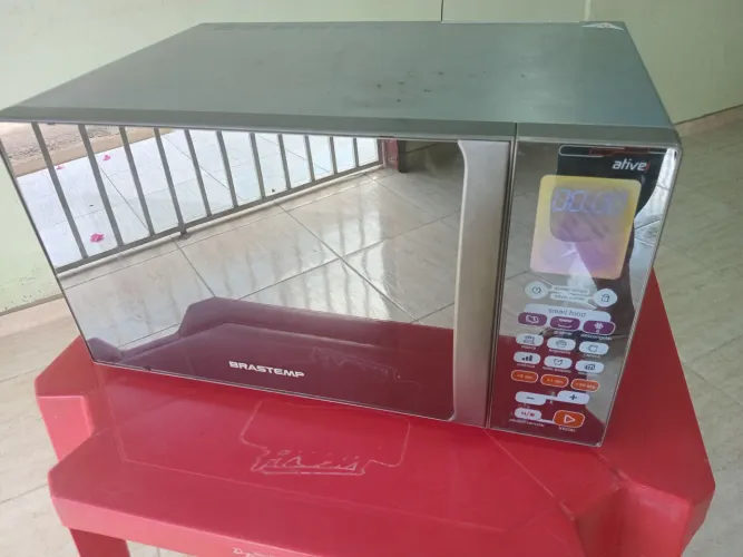 Vendo micro-ondas Brastemp inox