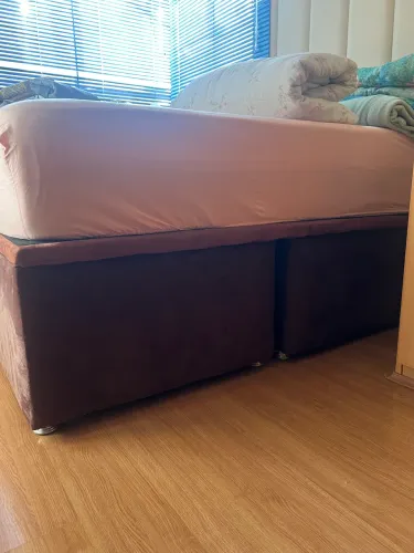 Box Baú Nobuck Ortobom Casal Padrão