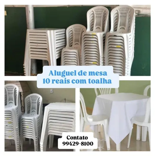 Locação de mesas para eventos 