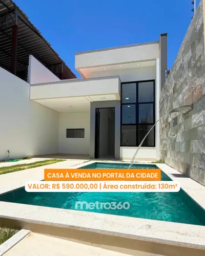 Casa à venda no Bairro Portal da Cidade, 3 quartos, piscina, gourmet, Petrolina