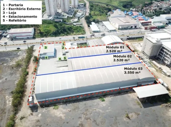 Galpão à venda, 8768 m² por R$ 45.000.000,00 - Nossa Senhora da Penha - Vila Velha/ES