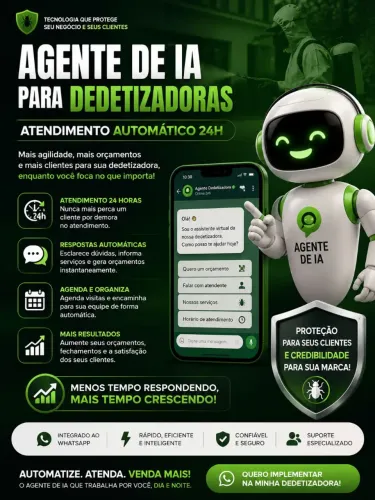 Agente de IA para Dedetizadoras | Atendimento Automático 24h