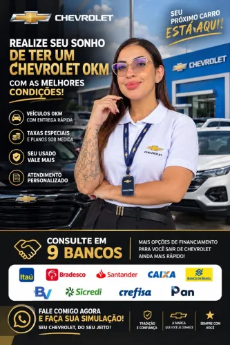 Vendedora oficial da Chevrolet