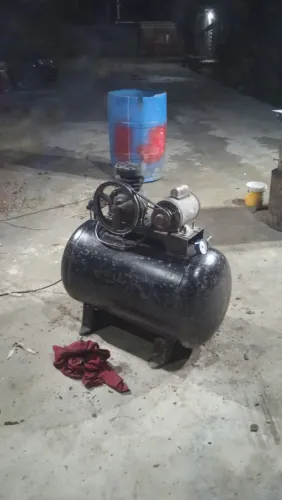 Compressor+mangueira+pistola de pintura+politriz com boina de poli