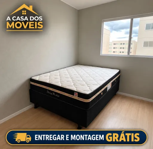 Cama casal molas ensacadas