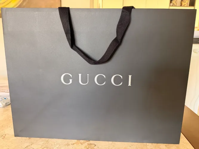 Sacola original Gucci cor preta tamanho médio
