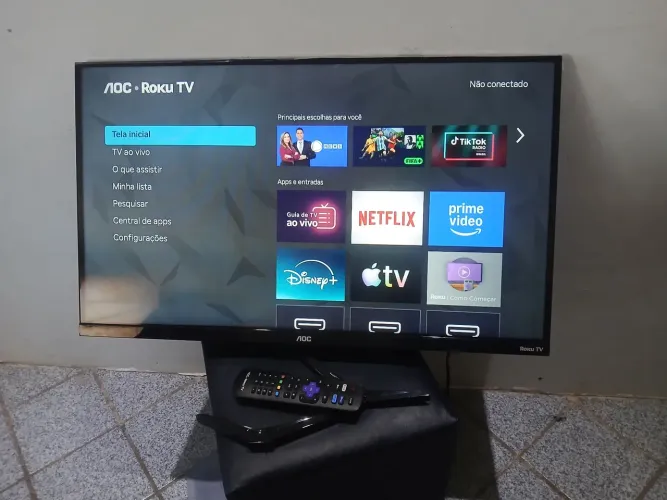 (Dispenso curiosos)Tv 32 smart 2 meses de uso no plástico
