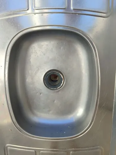 Vendo bancada inox para cozinha. Usada