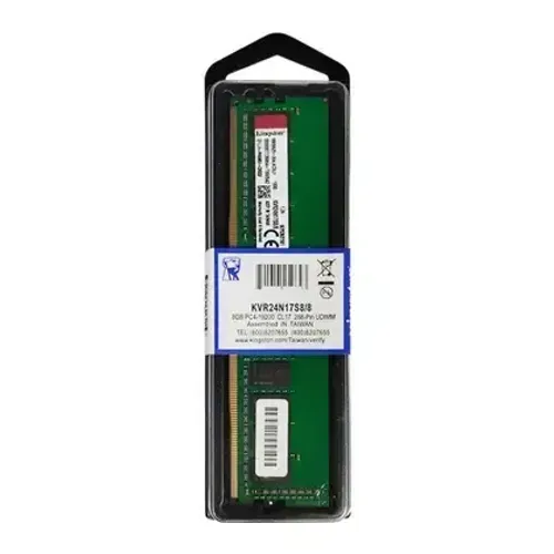 Memória para PC DDR4 8GB 2400MHz Kingston KVR24N17S8 8