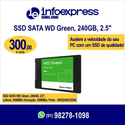 SSD WESTERN DIGITAL 240GB WD GREEN