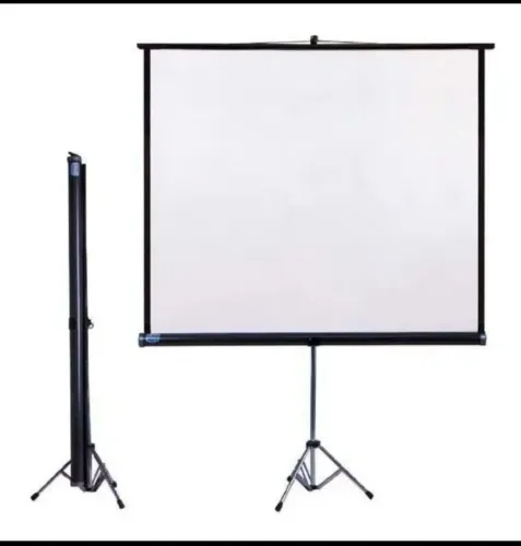 Telão projetor com tripé 