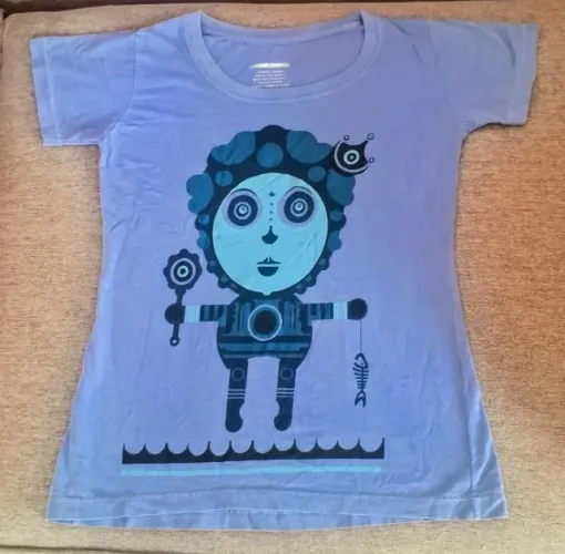 Camiseta baby look NOVA - Iemanjá ( tamanho p)
