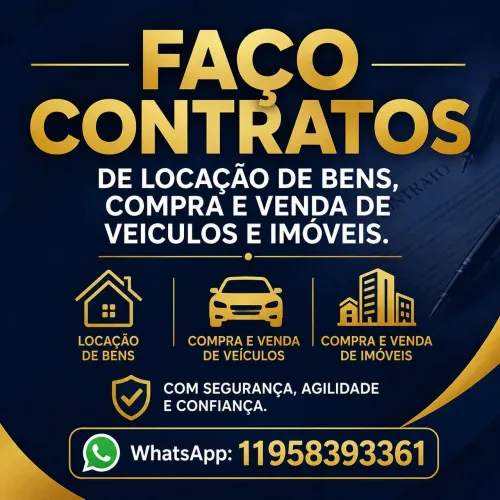 Faço contratos em qualquer formato! Aluguel venda