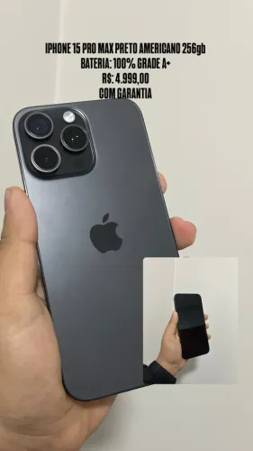 IPHONE 15 PRO MAX AMERICANO PRETO