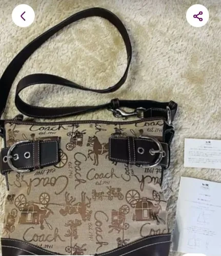 Bolsa coach transversal original comprada no Japão com nf