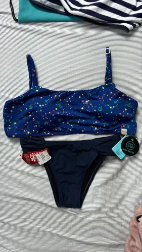 Biquínis Novos com Etiqueta + Bolsas (Azul Brasil + Maré Mar) kit 2